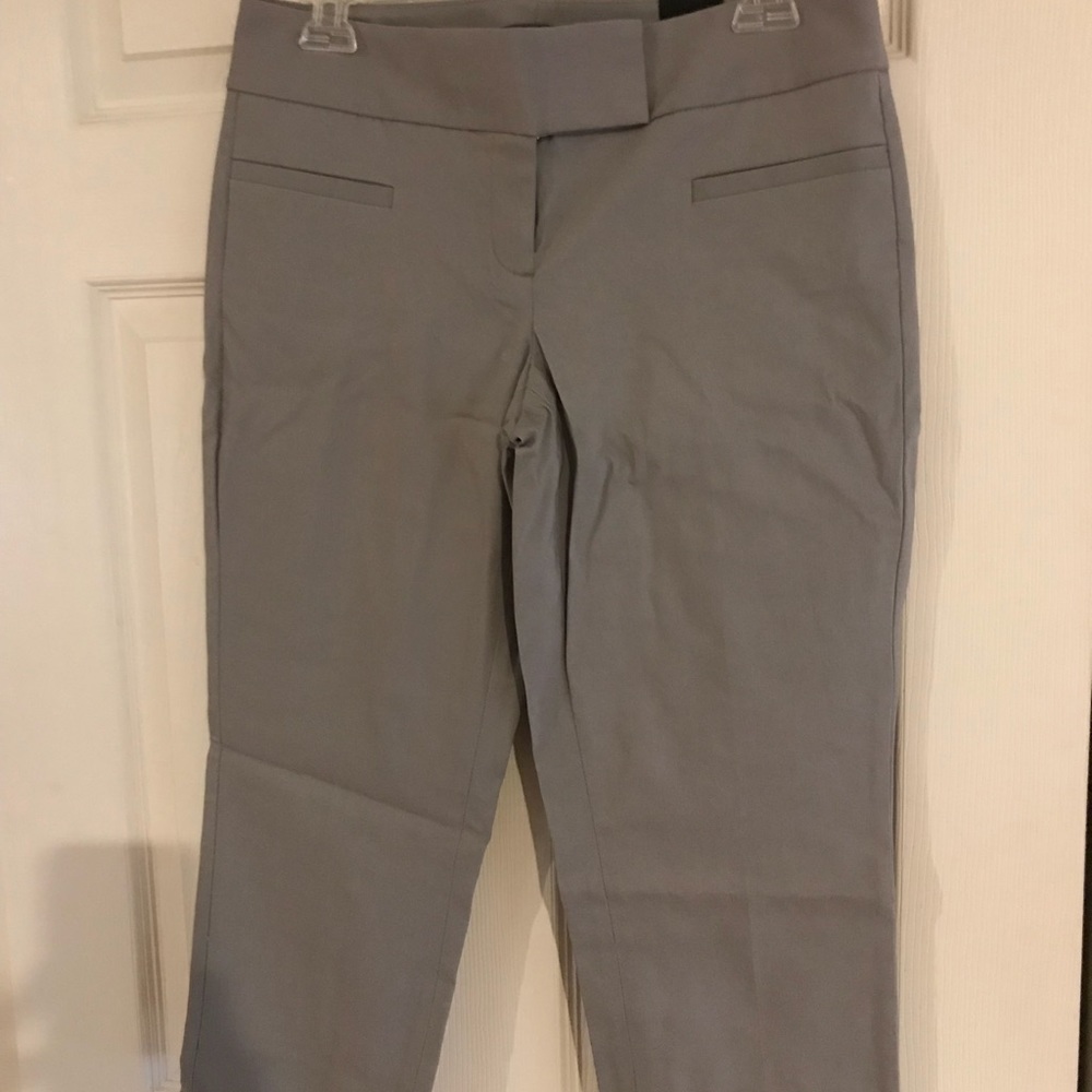 Limited Gray Ideal Stretch Crop Pants